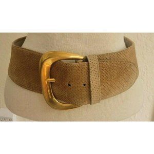 Vintage DONNA KARAN Leather Suede Belt Medium M